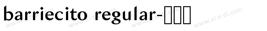 barriecito regular字体转换 barriecito regular字体转换